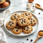 3-ingredient peanut butter chocolate chip cookies - perfect quick meals for busy parents