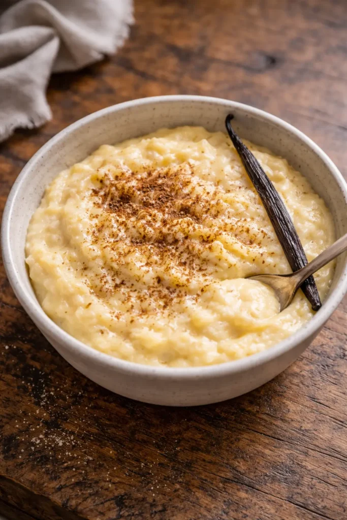 scrambled egg vanilla pudding creamy texture in bowl