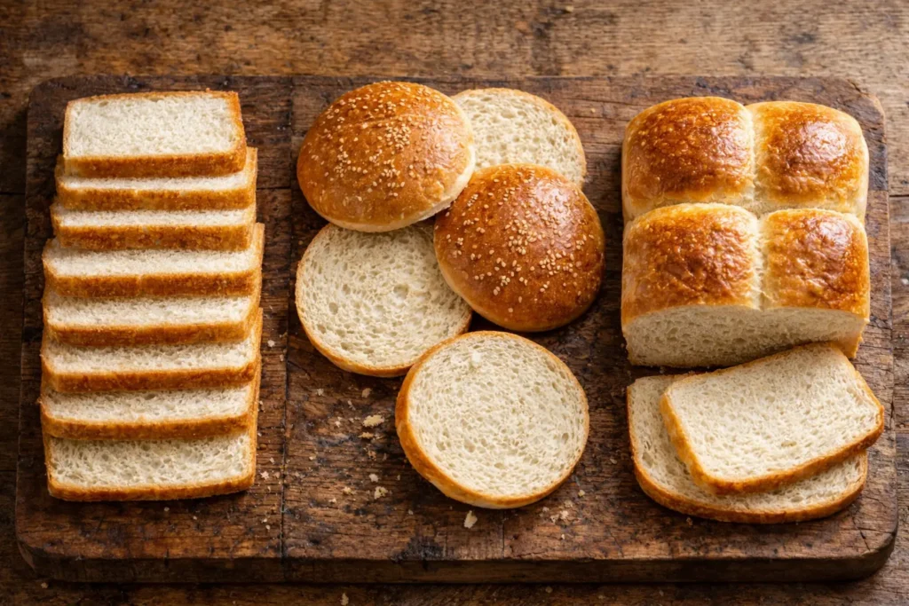 carnivore sandwich bread vs buns vs rolls comparison