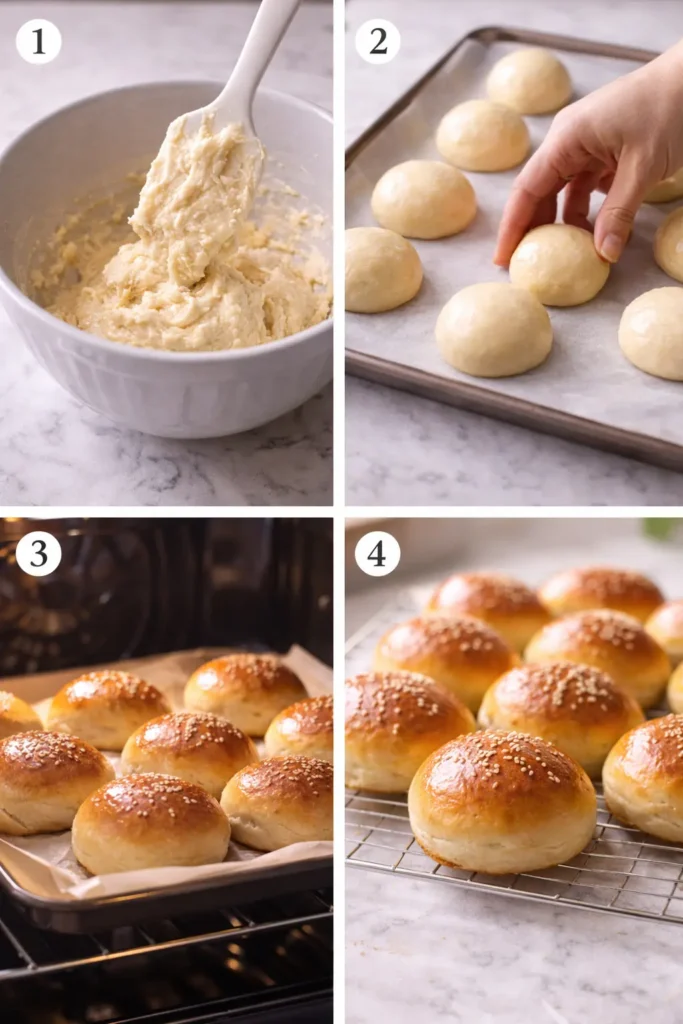step by step carnivore brioche buns recipe