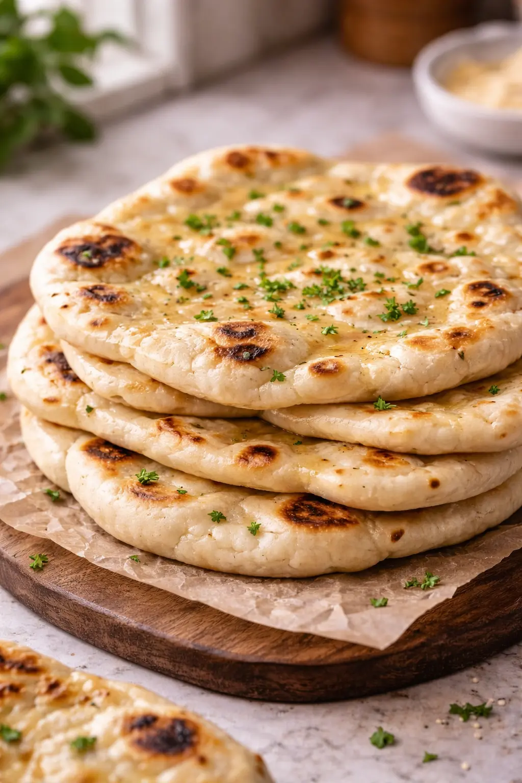 Easy 3 Ingredient Naan Bread (No Yeast, 30 Minutes)