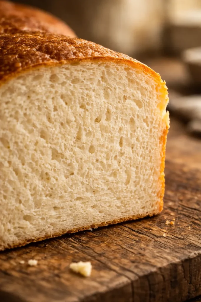 Carnivore Bread with Milk Powder (3 Ingredients): Firm, Sliceable Zero-Carb Loaf 8 Close-up texture of carnivore bread with milk powder showing firm crumb structure
