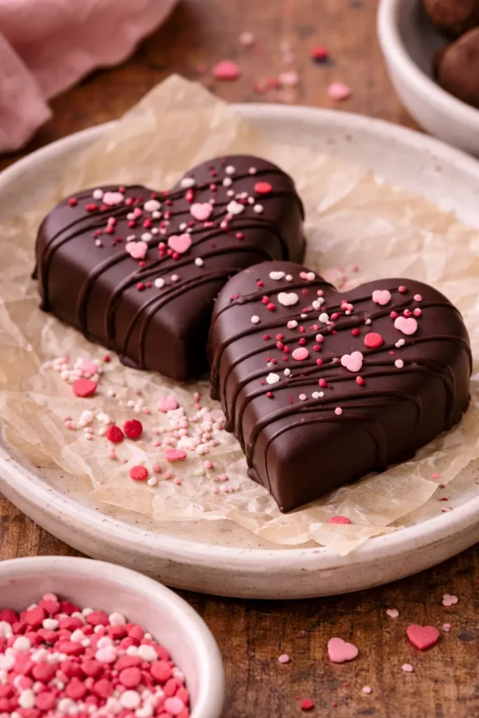 chocolate no-bake Valentine’s Day treats