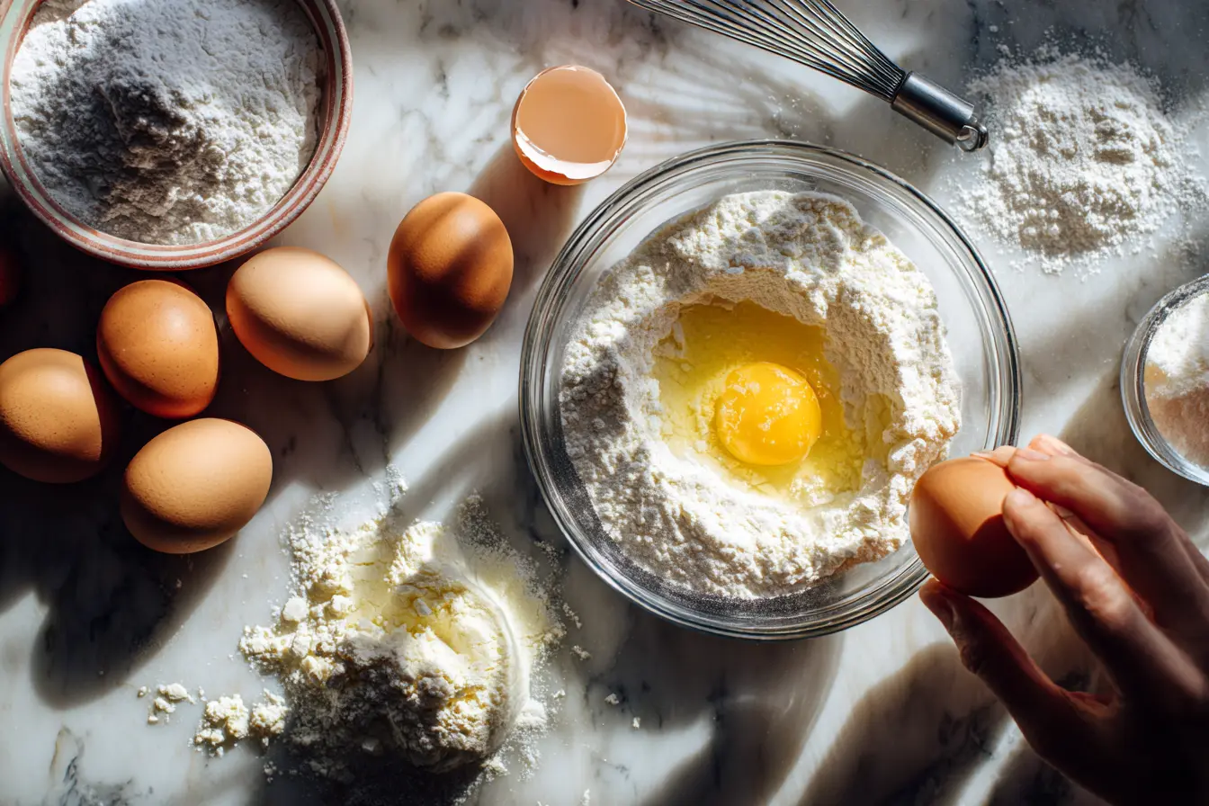 ingredients for carnivore bread recipe eggs milk powder baking powder