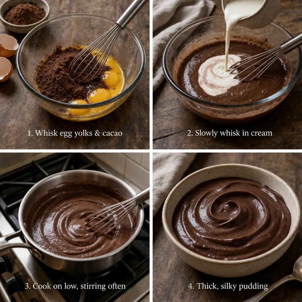 3-Ingredient Carnivore Chocolate Pudding (The 5-Minute Craving Killer) 7 step by step carnivore chocolate pudding recipe