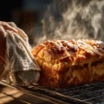 fresh baked carnivore bread loaf golden crust