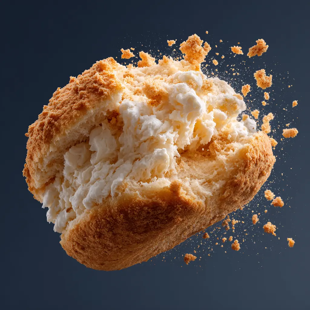 airy crumb texture of carnivore buns without milk powder