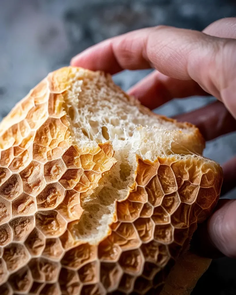 Dry and crumbly carnivore bread slices