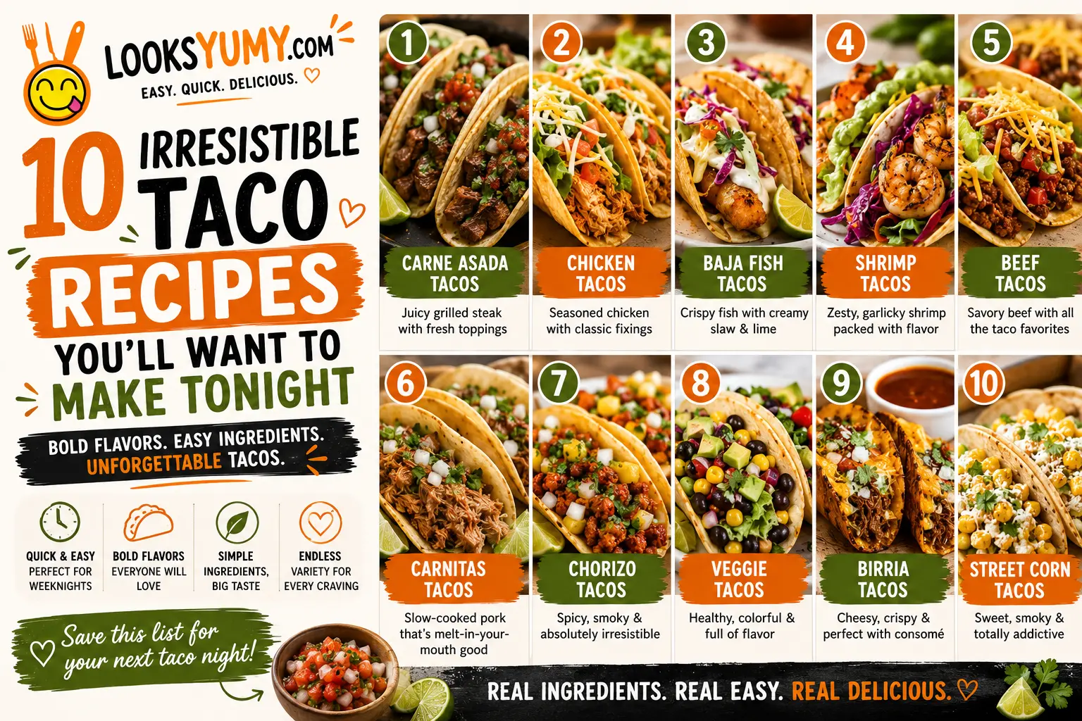 10 Irresistible Taco Recipes You’ll Want to Make Tonight
