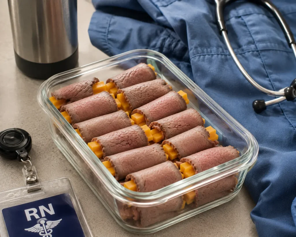 Carnivore Recipes for Healthcare Workers: 8 Easy Meals for Steady Energy During 12-Hour Shifts 4 Beef and cheese roll-ups for healthcare workers