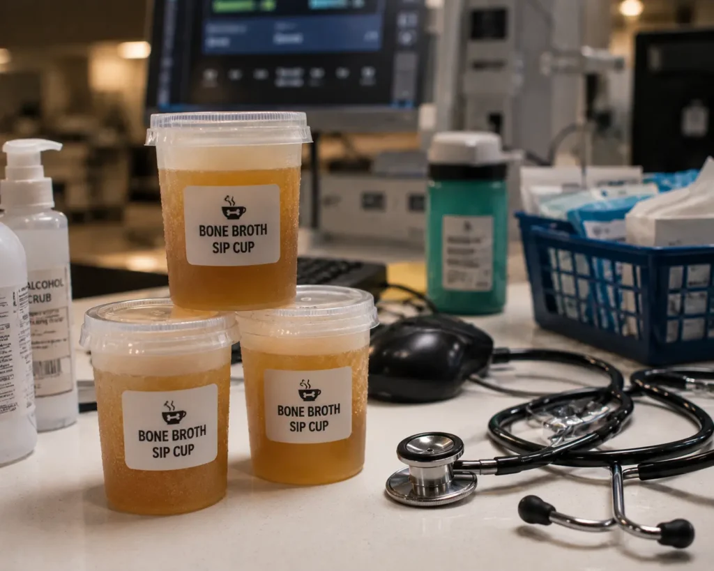 Carnivore Recipes for Healthcare Workers: 8 Easy Meals for Steady Energy During 12-Hour Shifts 5 Cold bone broth prepared for hydration during long shifts