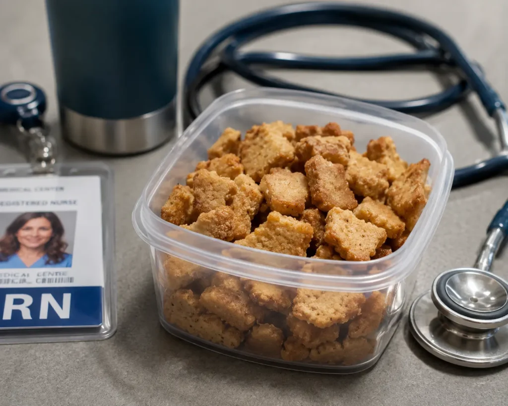 Carnivore Recipes for Healthcare Workers: 8 Easy Meals for Steady Energy During 12-Hour Shifts 3 Carnivore crunch cereal packed for a healthcare shift