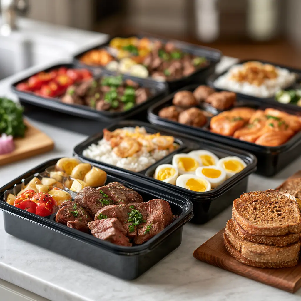 Weekly carnivore meal prep for active lifestyles