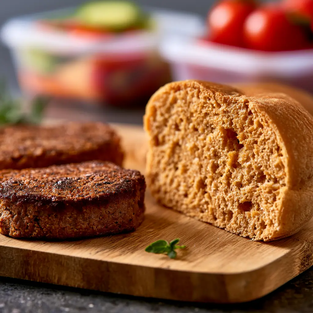 Carnivore flourless buns used for bodybuilding meal prep.