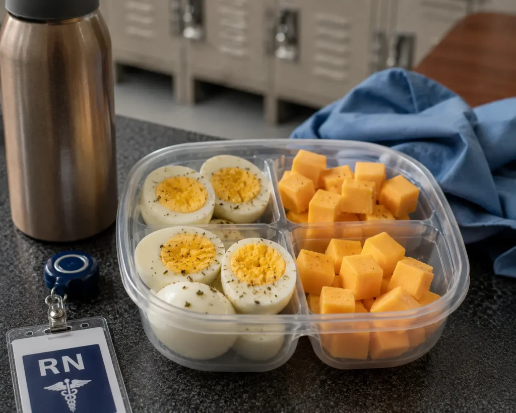 Carnivore Recipes for Healthcare Workers: 8 Easy Meals for Steady Energy During 12-Hour Shifts 2 Egg and cheese cups prepared for healthcare worker meal prep