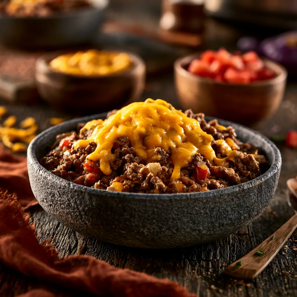 High-protein ground beef bowl for muscle recovery