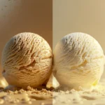 Smooth carnivore ice cream compared to icy grainy carnivore ice cream