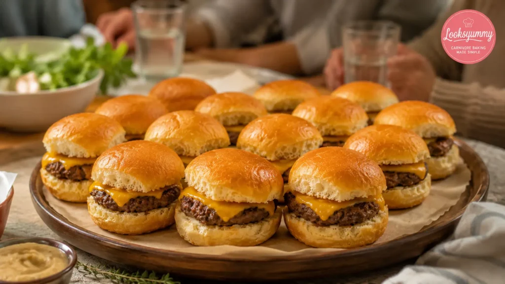 Ready to Serve – Looksyummy carnivore slider buns served for party Looksyummy