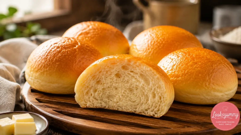Heavy Cream Powder Carnivore Buns That Stay Soft, Never Dense 9 heavy cream powder carnivore buns with soft fluffy crumb Looksyummy
