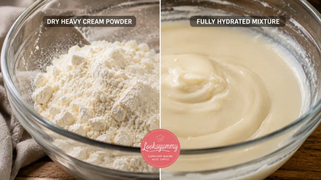 Heavy Cream Powder Carnivore Buns That Stay Soft, Never Dense 12 dry versus hydrated heavy cream powder Looksyummy