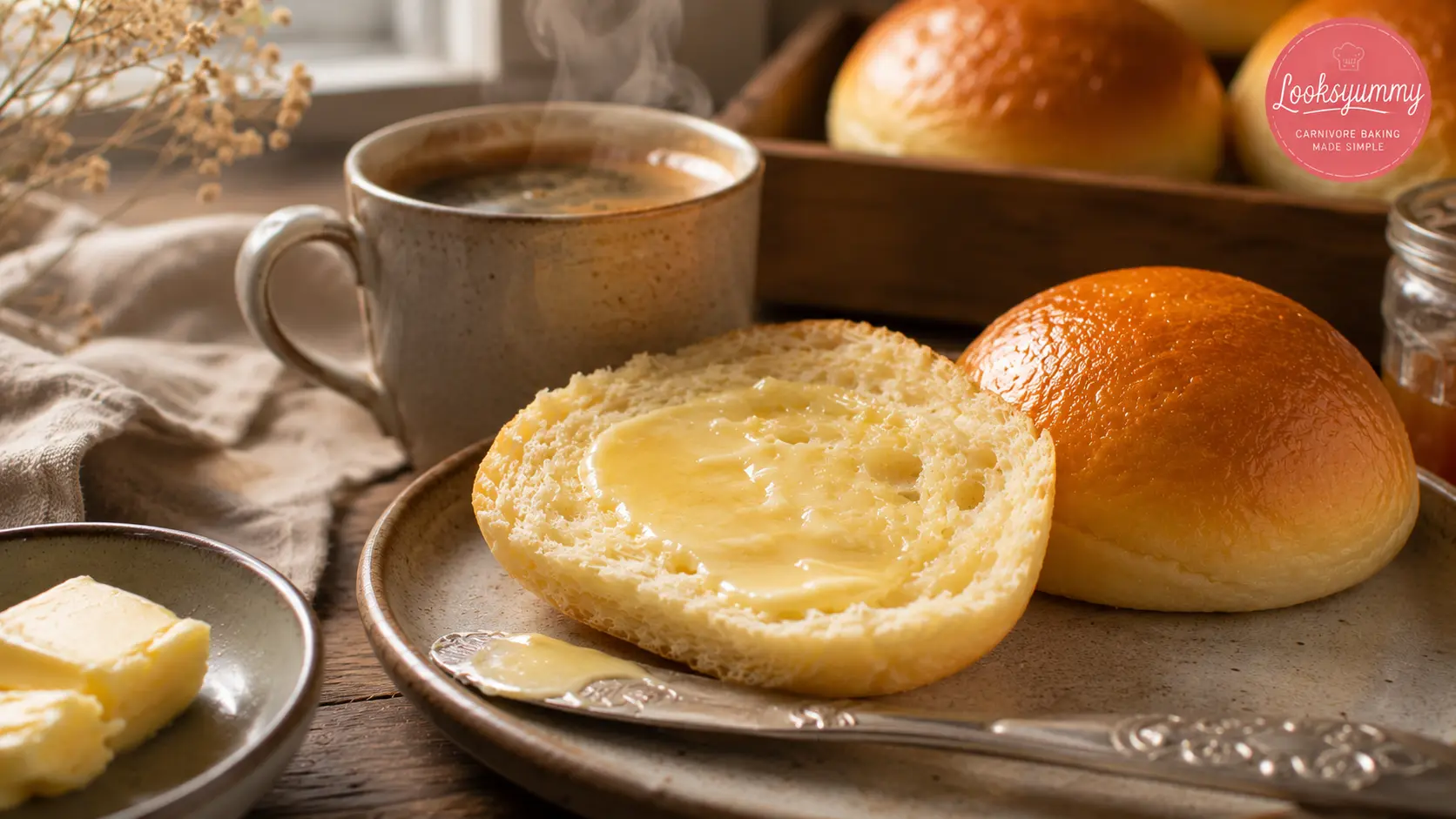 Heavy Cream Powder Carnivore Buns That Stay Soft, Never Dense