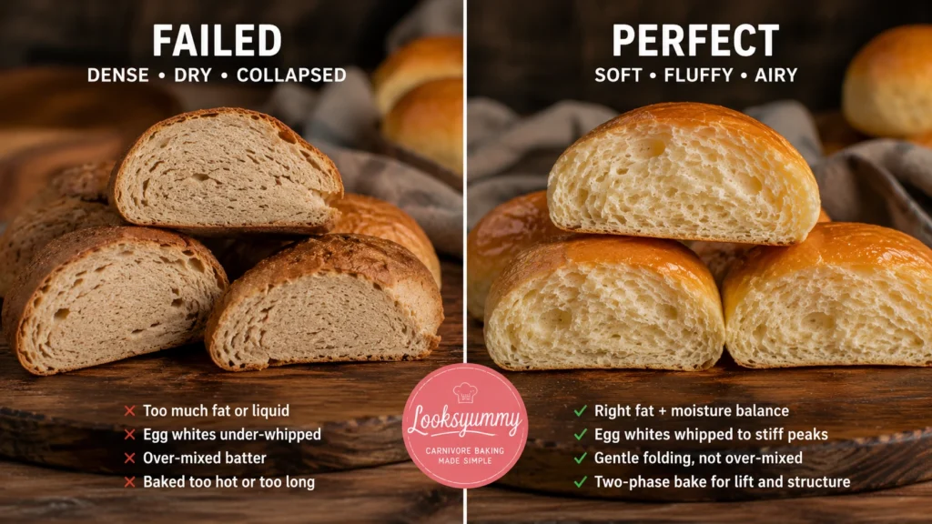 failed versus perfect carnivore sweet buns Looksyummy