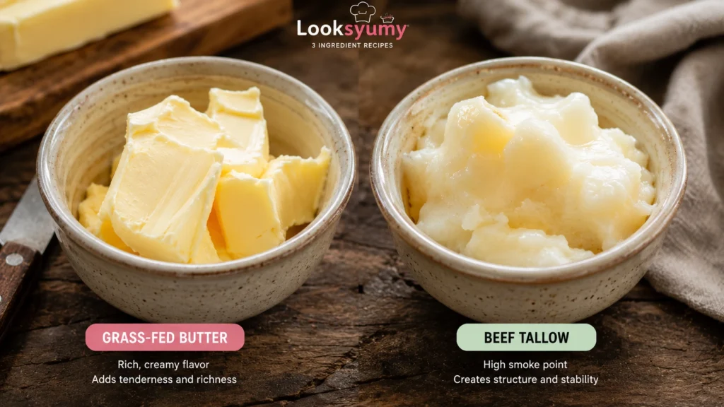 Soft, Pillowy Carnivore Dinner Rolls for the Holiday Table 14 grass fed butter versus beef tallow baking