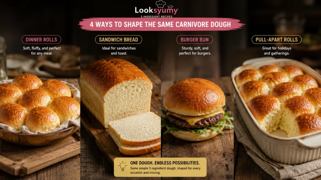 Soft, Pillowy Carnivore Dinner Rolls for the Holiday Table 16 carnivore dinner rolls bread buns loaf comparison Looksyumy