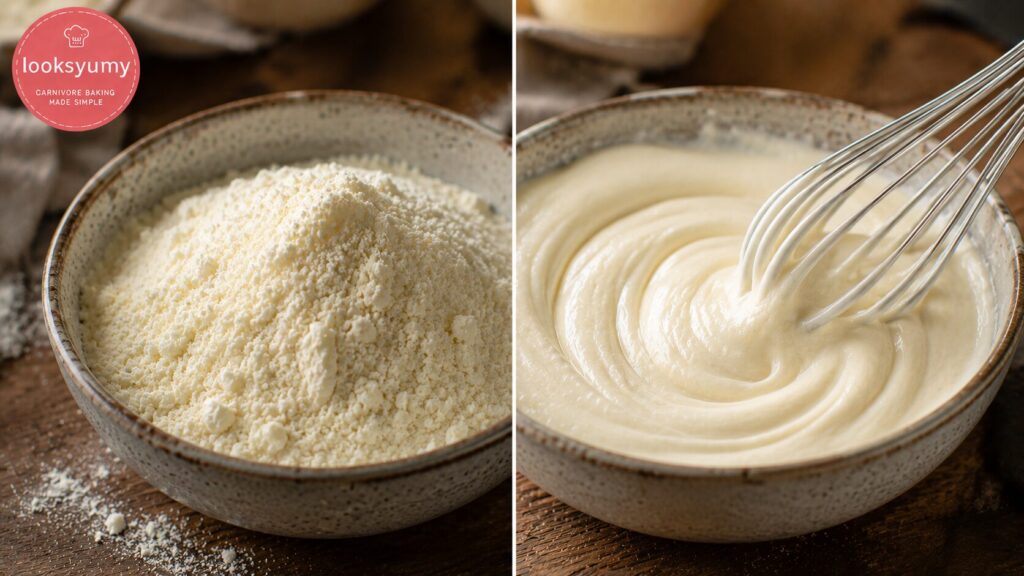 dry versus hydrated heavy cream powder comparison Looksyumy