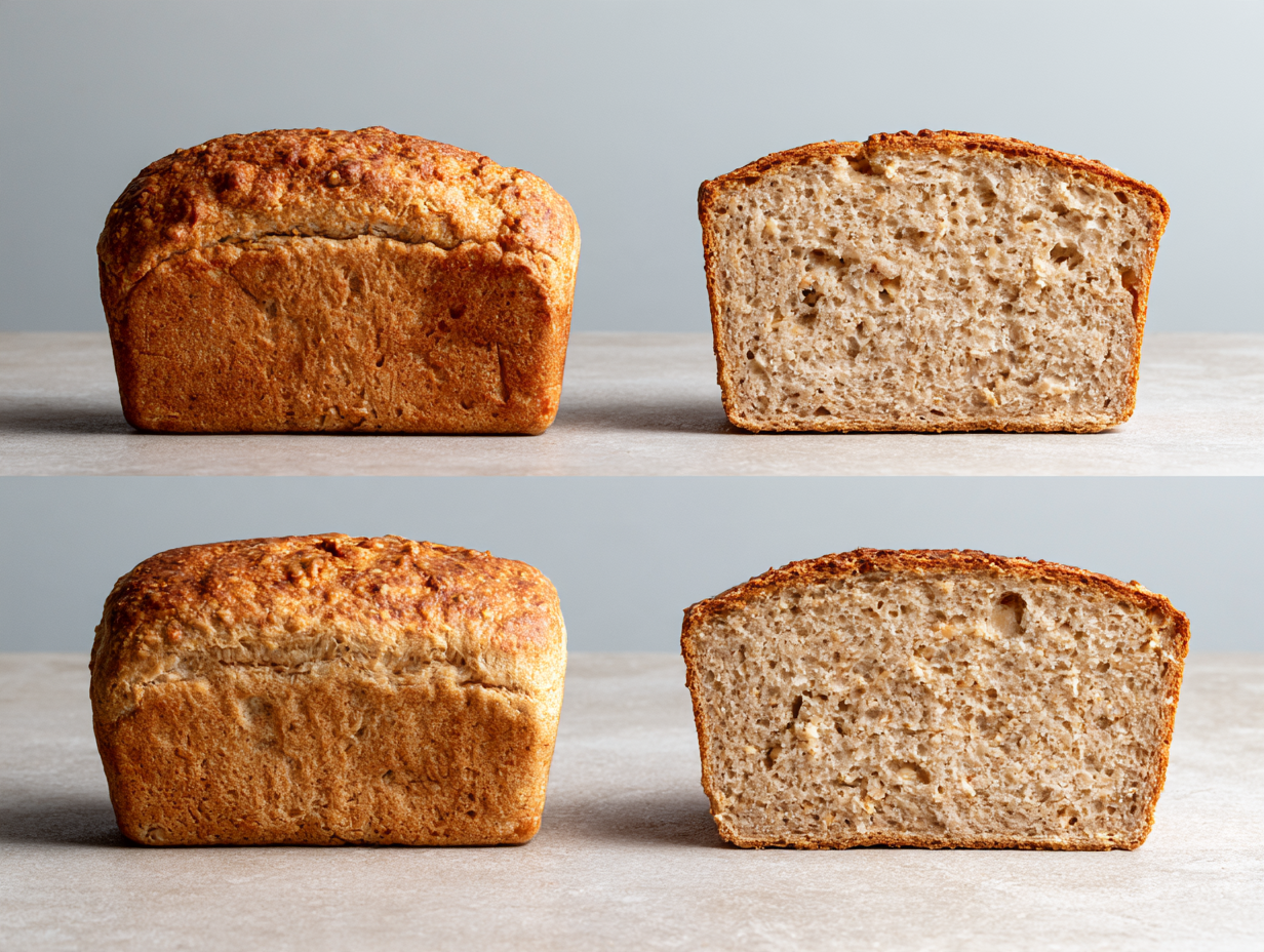 How Pan Size Changes Carnivore Bread Texture 5 Carnivore bread pan comparison test showing shape depth center and edge texture