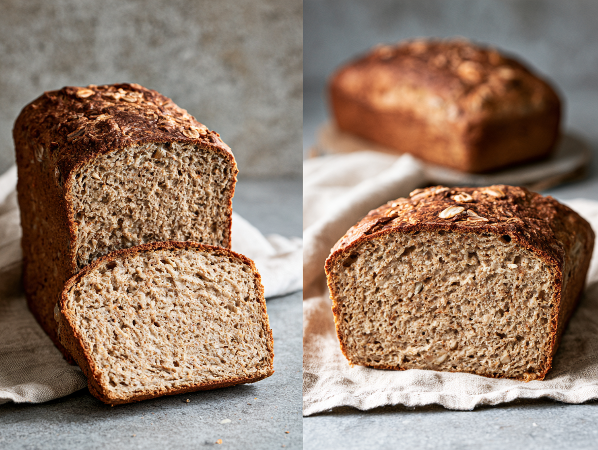 How Pan Size Changes Carnivore Bread Texture 3 Deep and shallow carnivore bread formats showing different batter depth