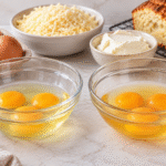 Room-temperature and cold eggs for carnivore baking